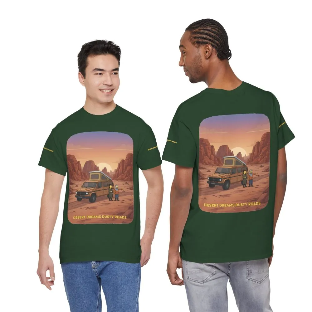 13623891006794937232_2048.jpeg Unisex Heavy Cotton Tee — "Desert Dreams Dusty Roads" Design Sitcom-Line