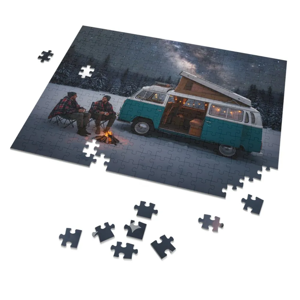 Jigsaw Puzzle with Tin — Van Life Night Sky