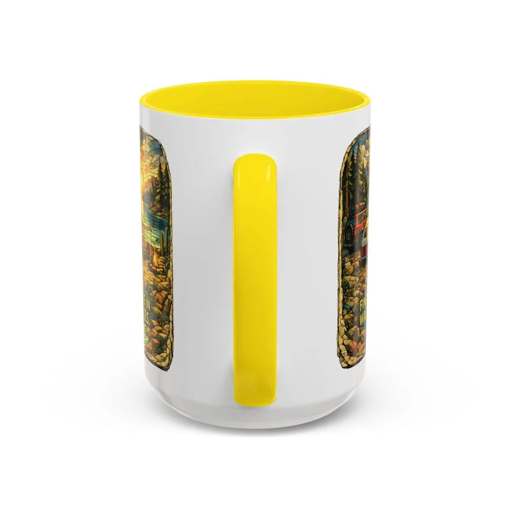 13631268909609501608_2048.jpeg Accent Coffee Mug (11, 15oz) — "Find Peace In Wild Places" Design Cubic-Line