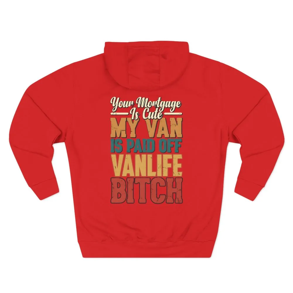 13632436582656718502_2048.jpeg Three-Panel Fleece Hoodie - "Your Mortgage Is Cute" Design F**K-Line