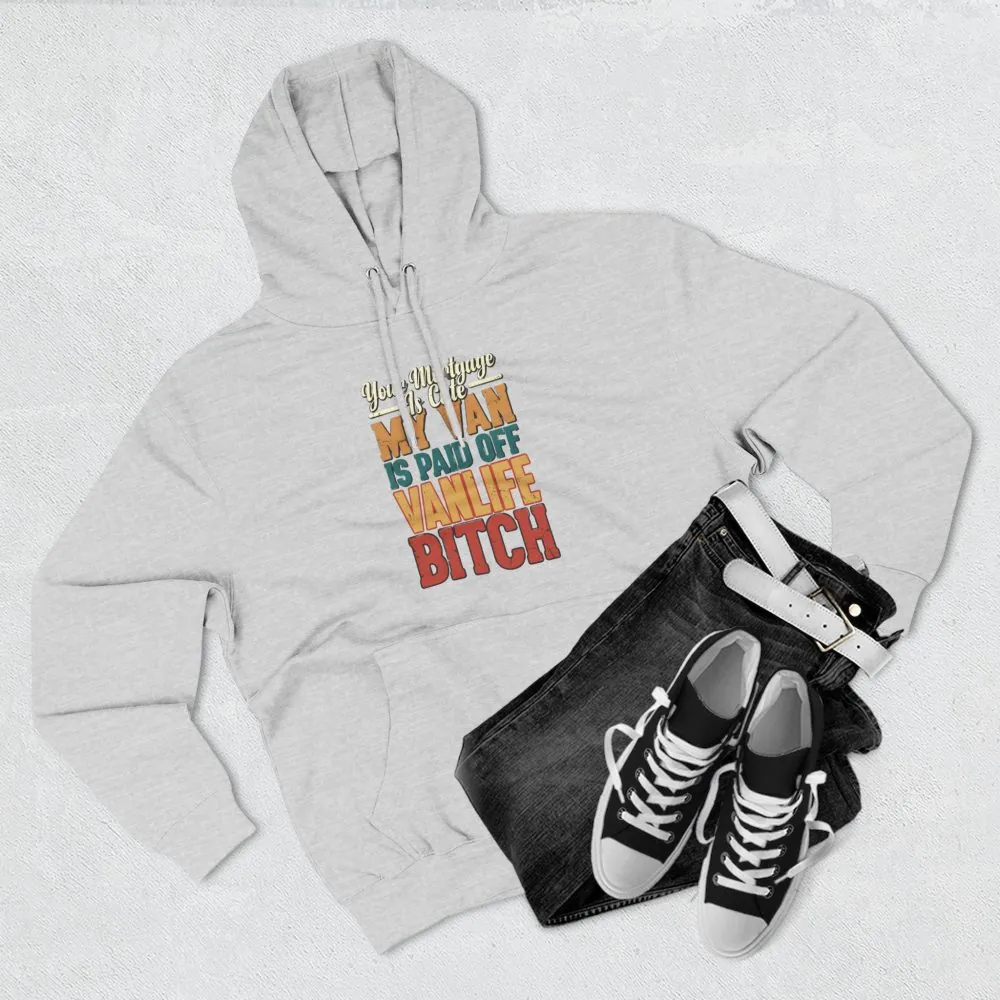13633157520814936123_2048.jpeg Three-Panel Fleece Hoodie - "Your Mortgage Is Cute" Design F**K-Line