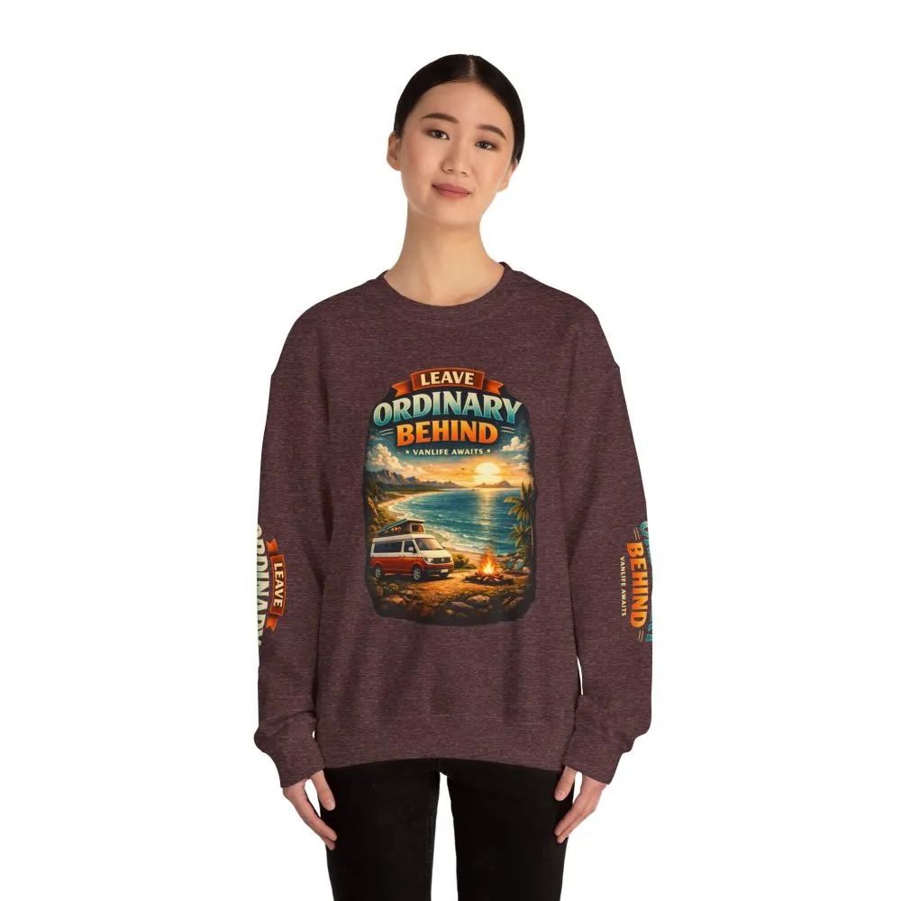 1365853987139283326_2048.jpeg Unisex Heavy Blend™ Crewneck Sweatshirt — "Leave Ordinary Behind" Design Scenic-Line