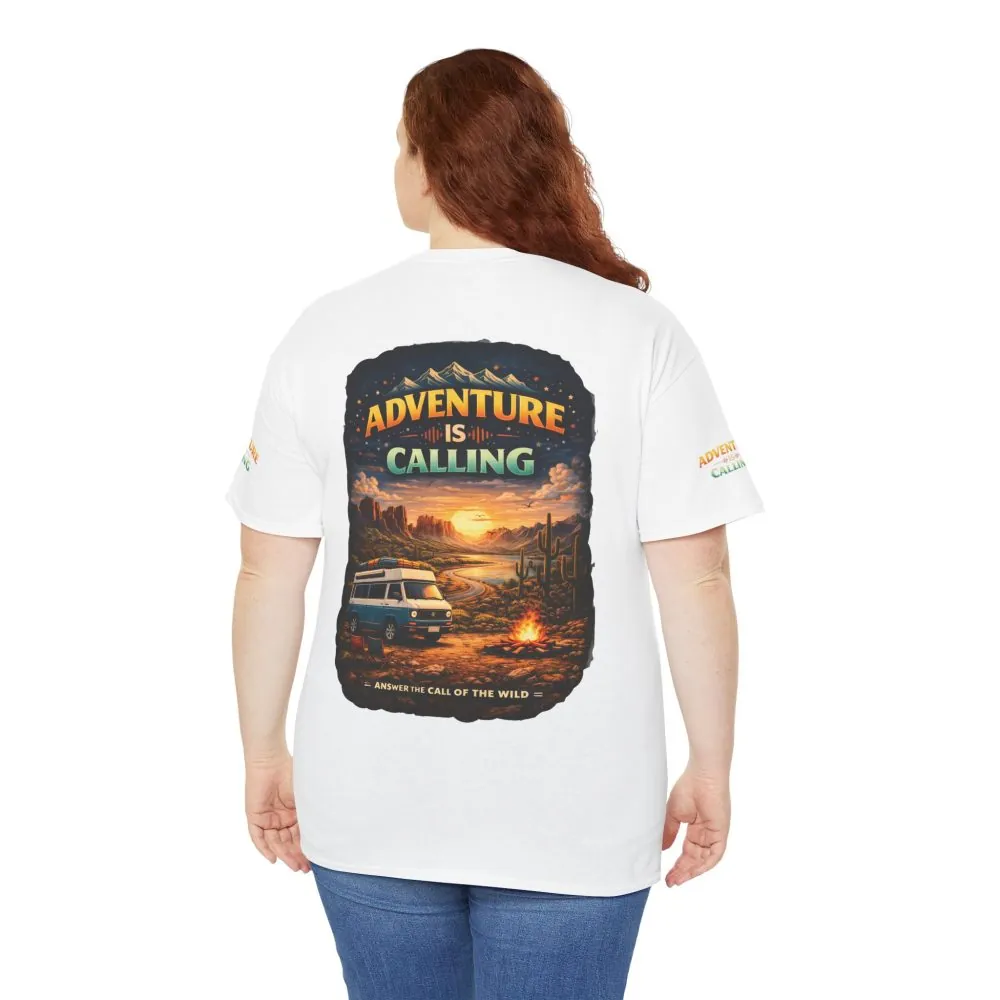 13661452064933048349_2048.jpeg Unisex Heavy Cotton Tee — "Adventure Is Calling" Design Scenic-Line