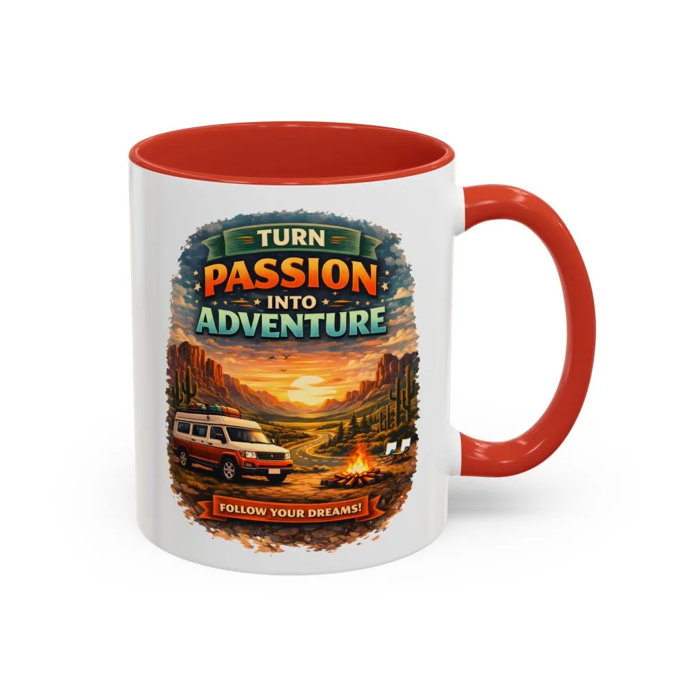 13662082059659822812_2048.jpeg Accent Coffee Mug (11, 15oz) — "Turn Passion Into Adventure" Design Scenic-Line
