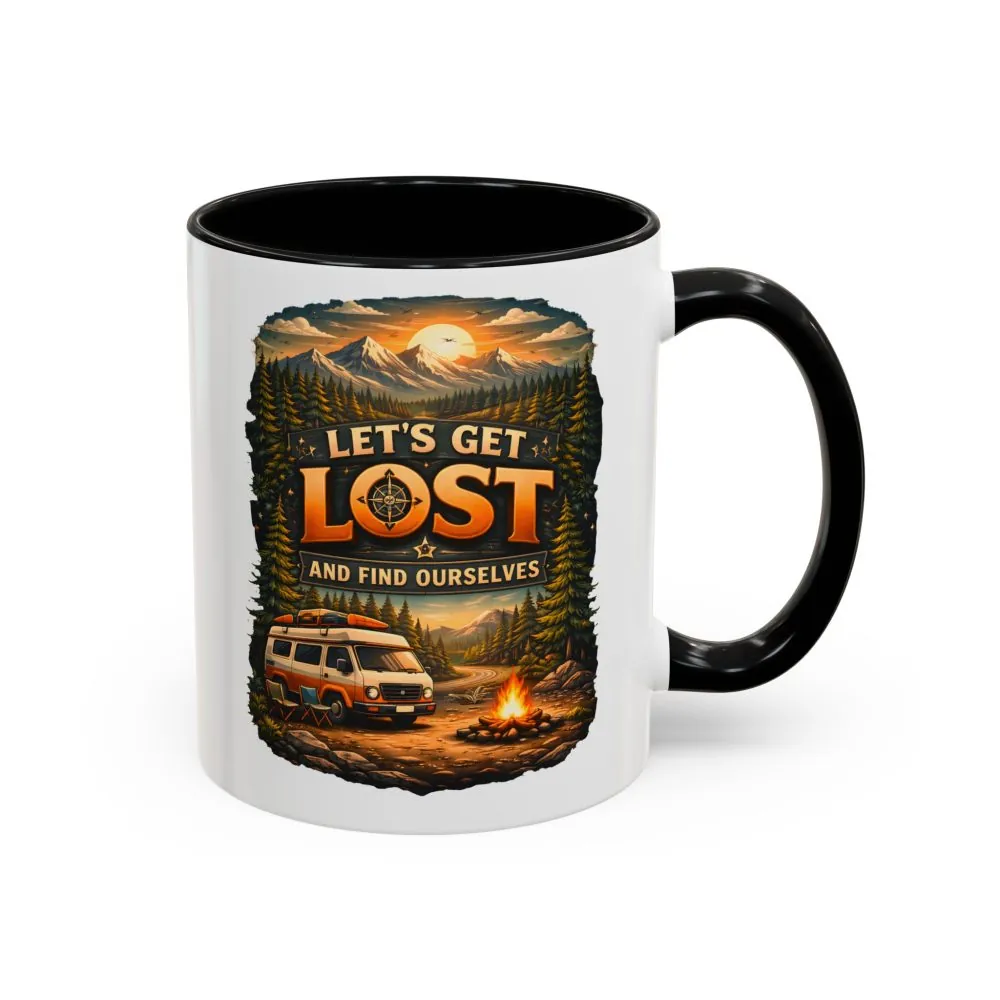 13673837736509649993_2048.jpeg Accent Coffee Mug (11, 15oz) — "Let´s Get Lost And Find Ourselfs" Design Scenic-Line
