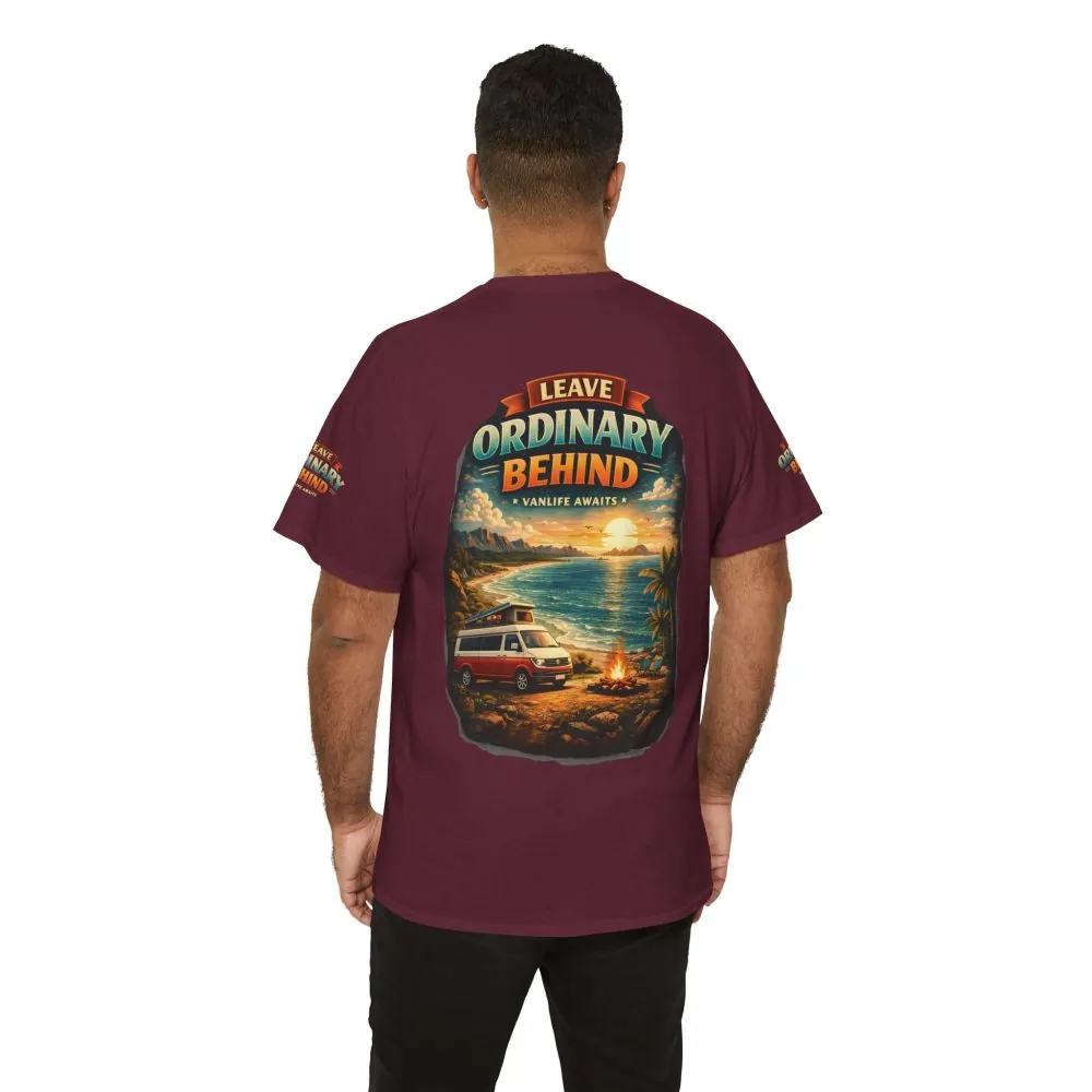 13677762258814306099_2048.jpeg Unisex Heavy Cotton Tee — "Leave Ordinary Behind" Design Scenic-Line