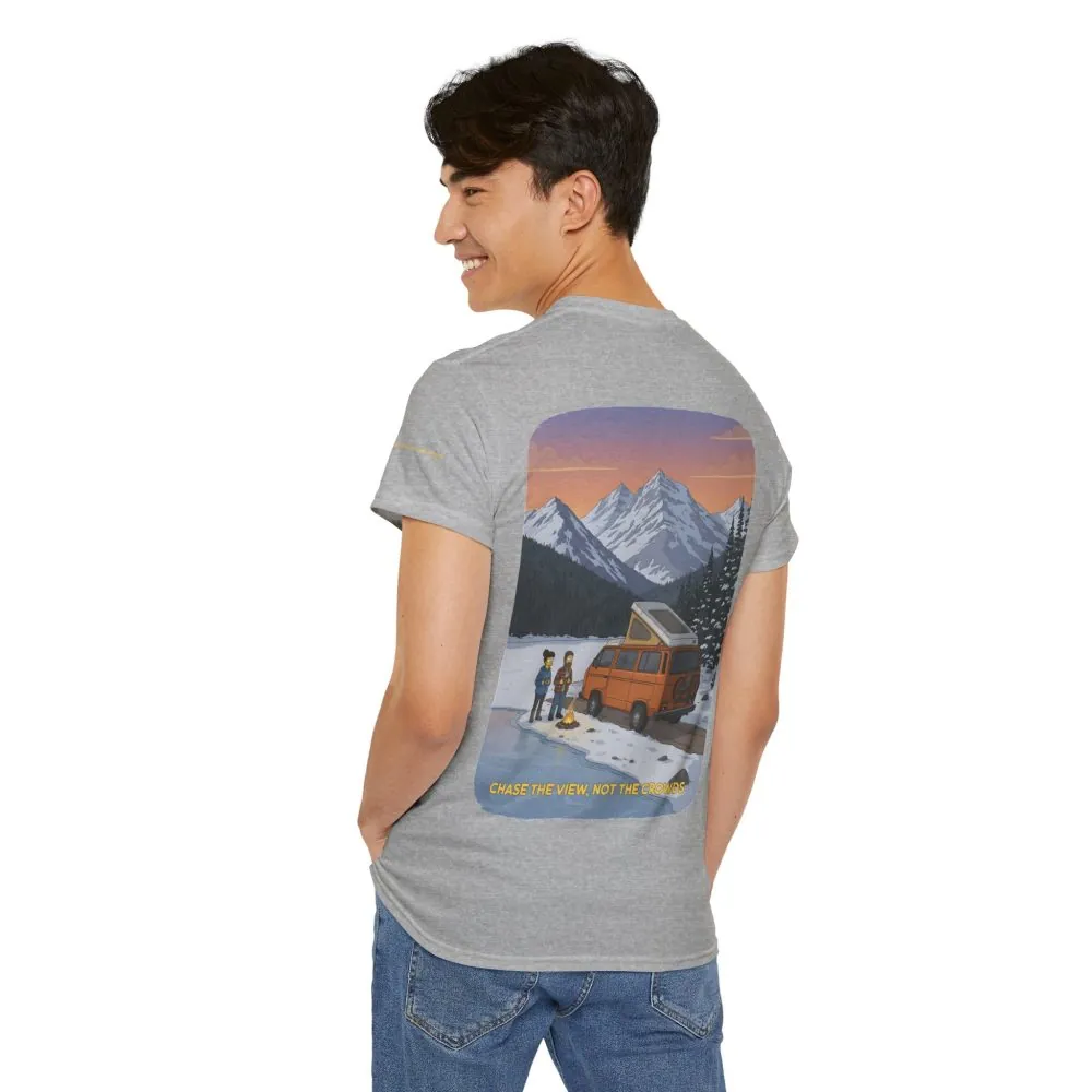13683455151044436899_2048.jpeg Unisex Heavy Cotton Tee — "Chase The Views-Not The Crowds" Design Sitcom-Line