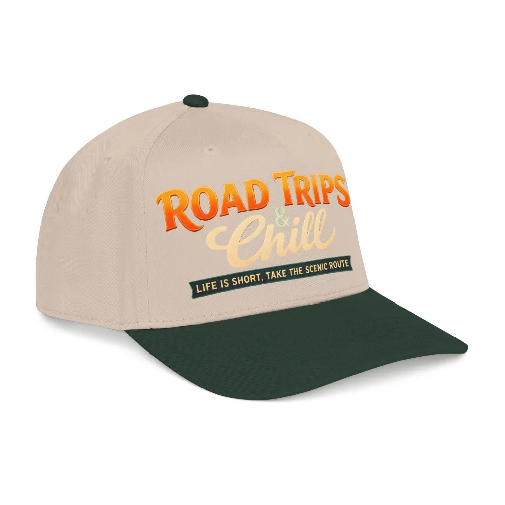 13701786298872780296_2048.jpeg Baseball Cap - "Road Trips And Chill" Design Scenic-Line