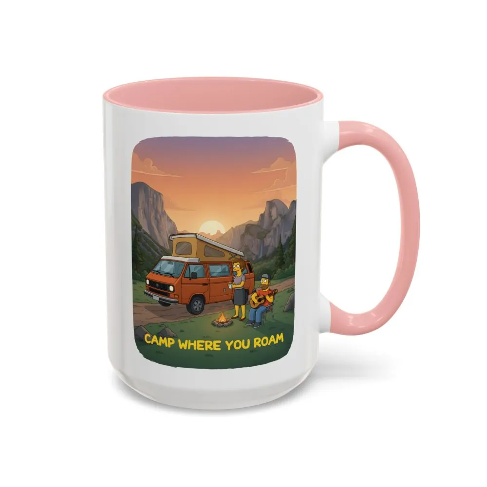 13705830790554912801_2048.jpeg Accent Coffee Mug (11, 15oz) — "Camp Where You Roam" Design Sitcom-Line