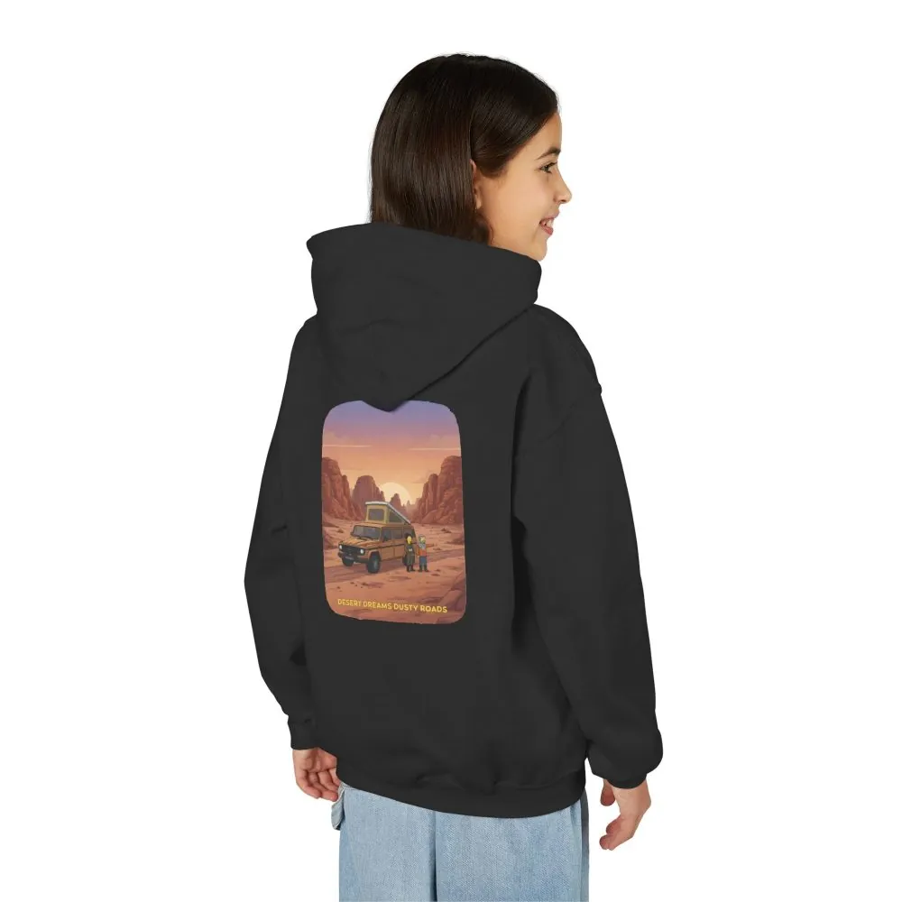 13727675789268892271_2048.jpeg Youth Hoodie(Gildan) – "Desert Dreams Dusty Roads" (Design Sitcom-Line)