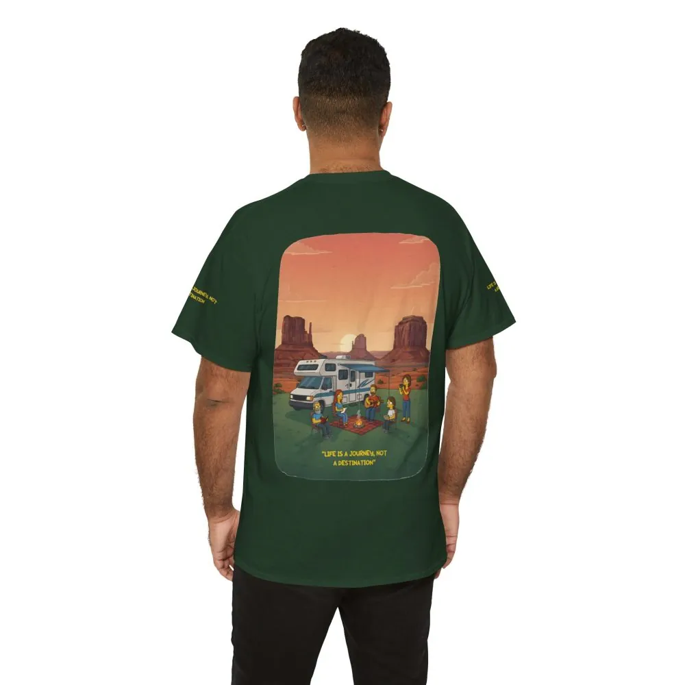 13758026756144096922_2048.jpeg Unisex Heavy Cotton Tee — "Life Is A Journey-Not A Destination" Design Sitcom-Line