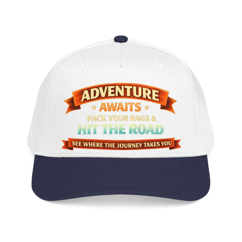 13772602427145957938_2048.jpeg Baseball Cap - "Adventure Awaits-Pack Your Bags" Design Scenic-Line