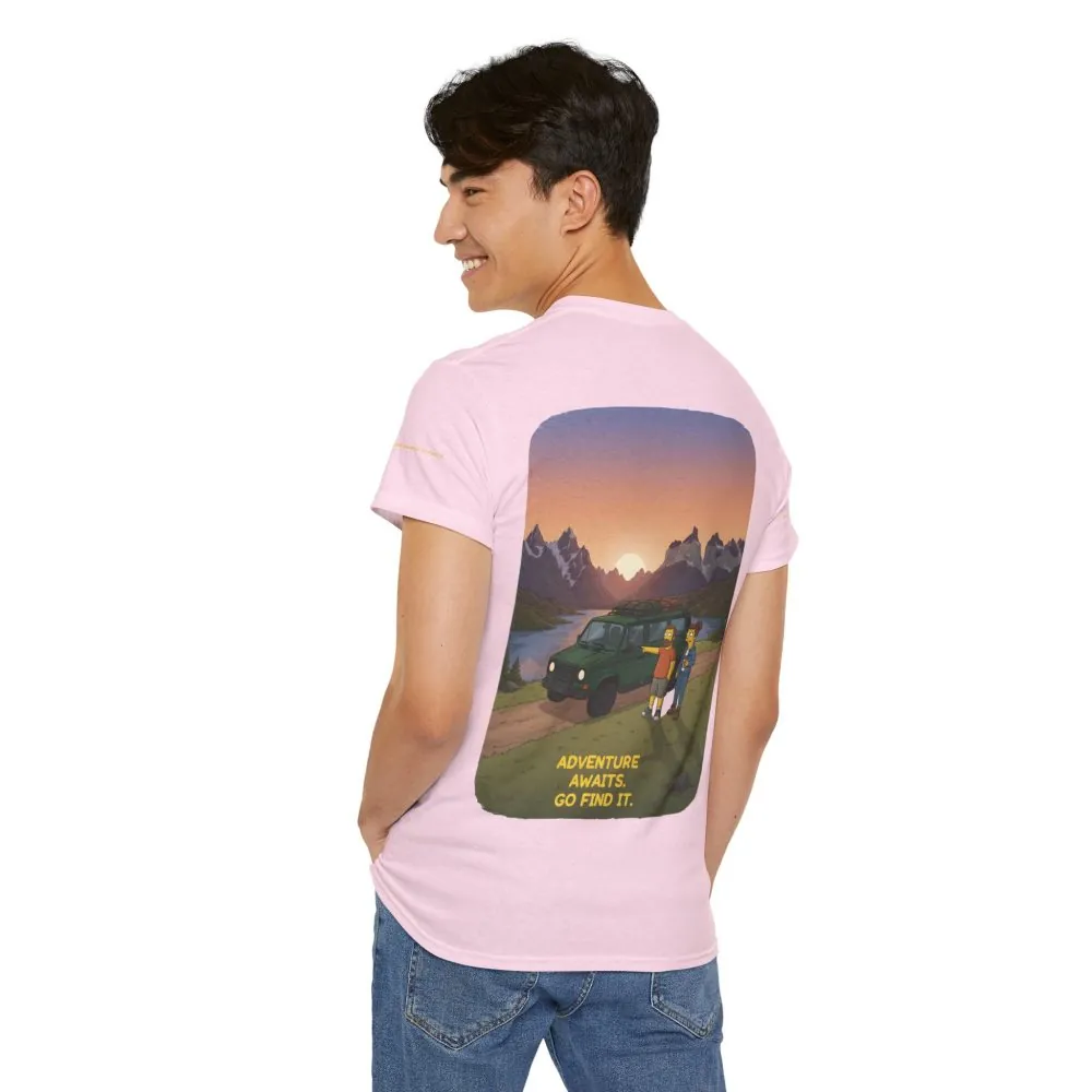 13776444495283928473_2048.jpeg Unisex Heavy Cotton Tee — "Adventure Awaits-Go Find It" Design Sitcom-Line