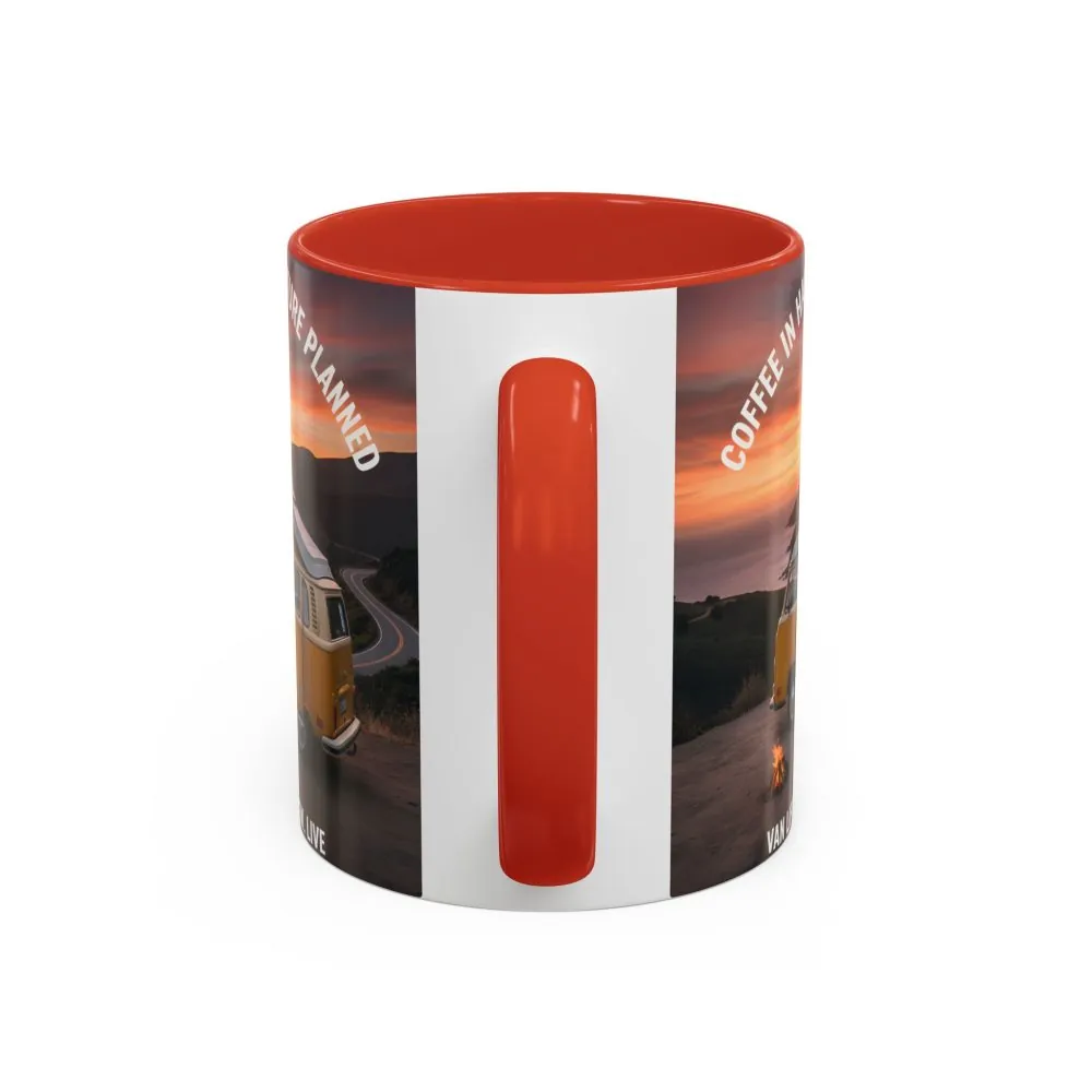 1378649701760579926_2048.jpeg Accent Coffee Mug (11, 15oz) - "Coffee in Hand, Adventure Planned"