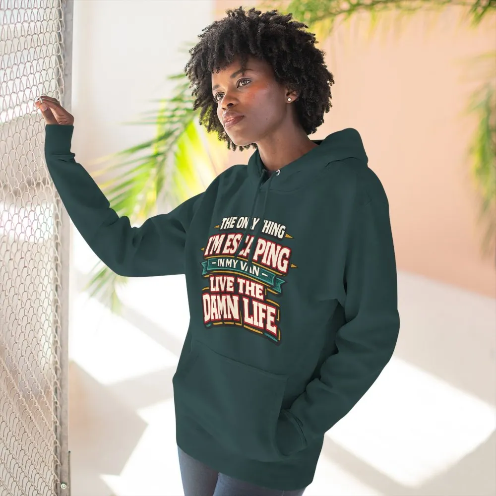 13835648102146944960_2048.jpeg Three-Panel Fleece Hoodie - "The Only Thing I´m Escaping" Design F**K-Line