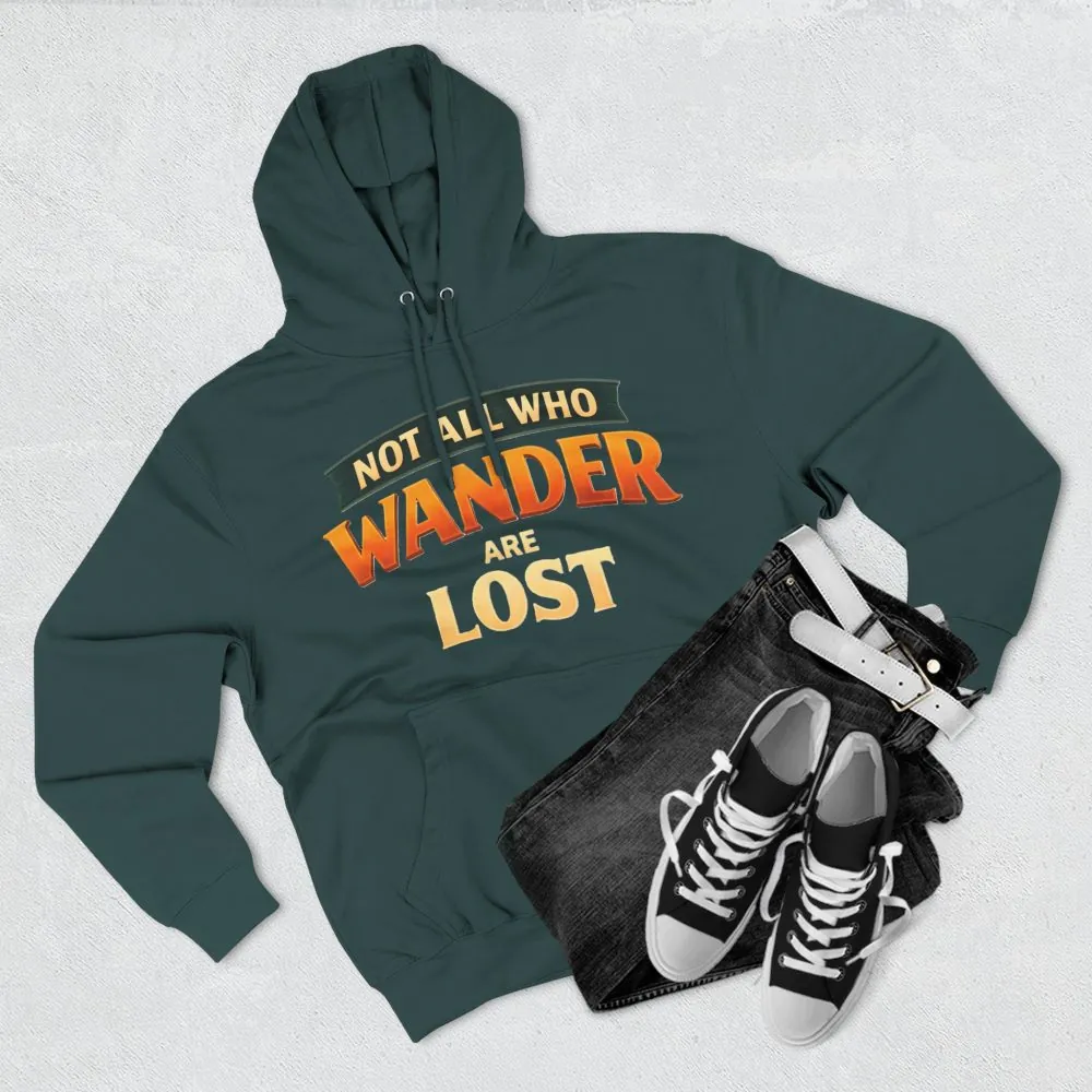 1384285265074354000_2048.jpeg Three-Panel Fleece Hoodie - "Not All Who Wander Are Lost" Design Scenic-Line