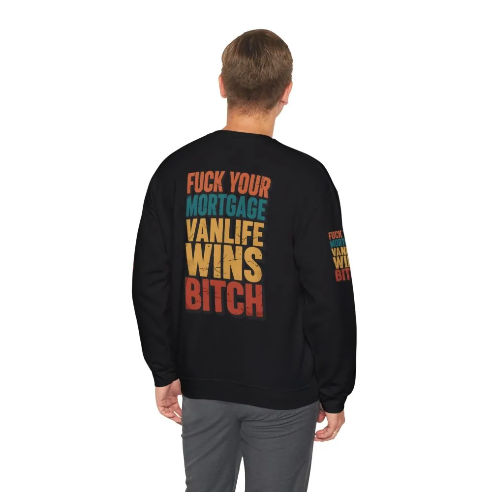 13890271817898515141_2048.jpeg Unisex Heavy Blend™ Crewneck Sweatshirt — "Fuck Your Mortgage" Design F**K-Line
