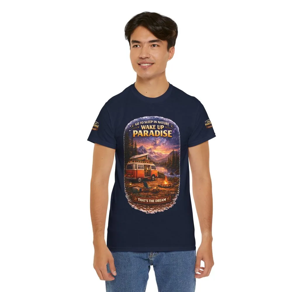 13890707125273024679_2048.jpeg Unisex Heavy Cotton Tee — "Go To Sleep In Nature " Design Scenic-Line