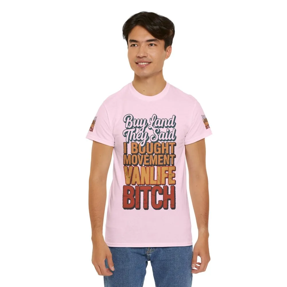 13904185586877512887_2048.jpeg Unisex Heavy Cotton Tee — "Buy Land They Said" Design F**K-Line