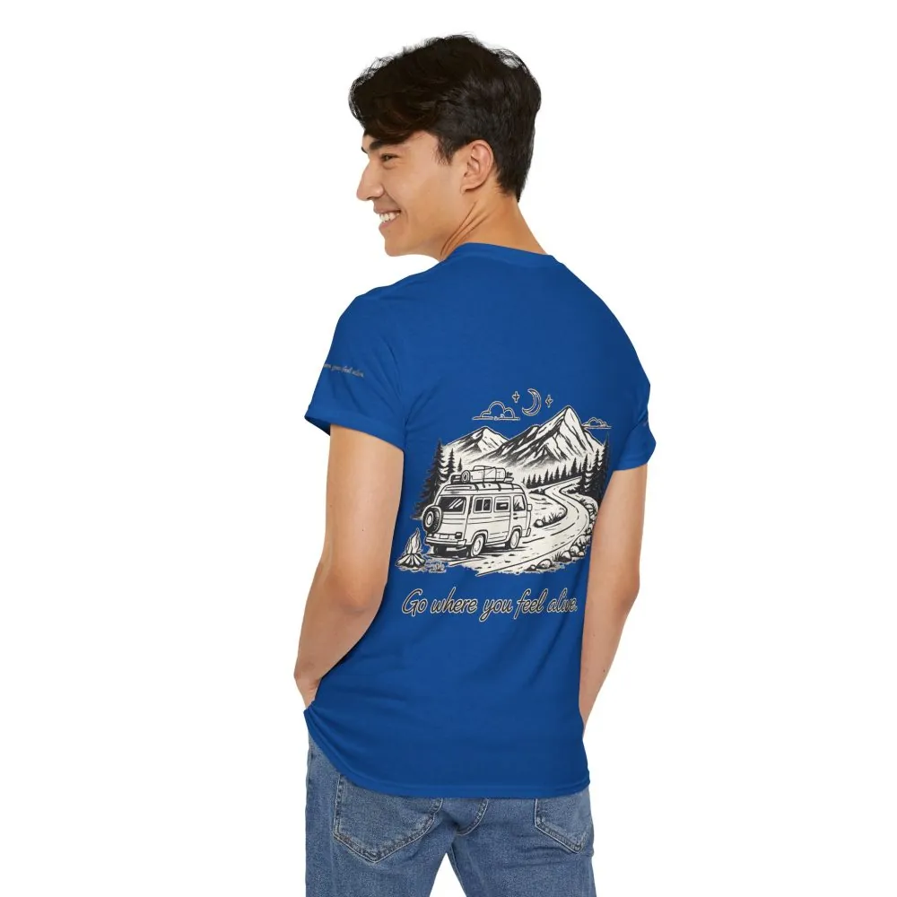 13918463496577097706_2048.jpeg Unisex Heavy Cotton Tee — "Go Where You Feel Alive" Design Minimal-Line