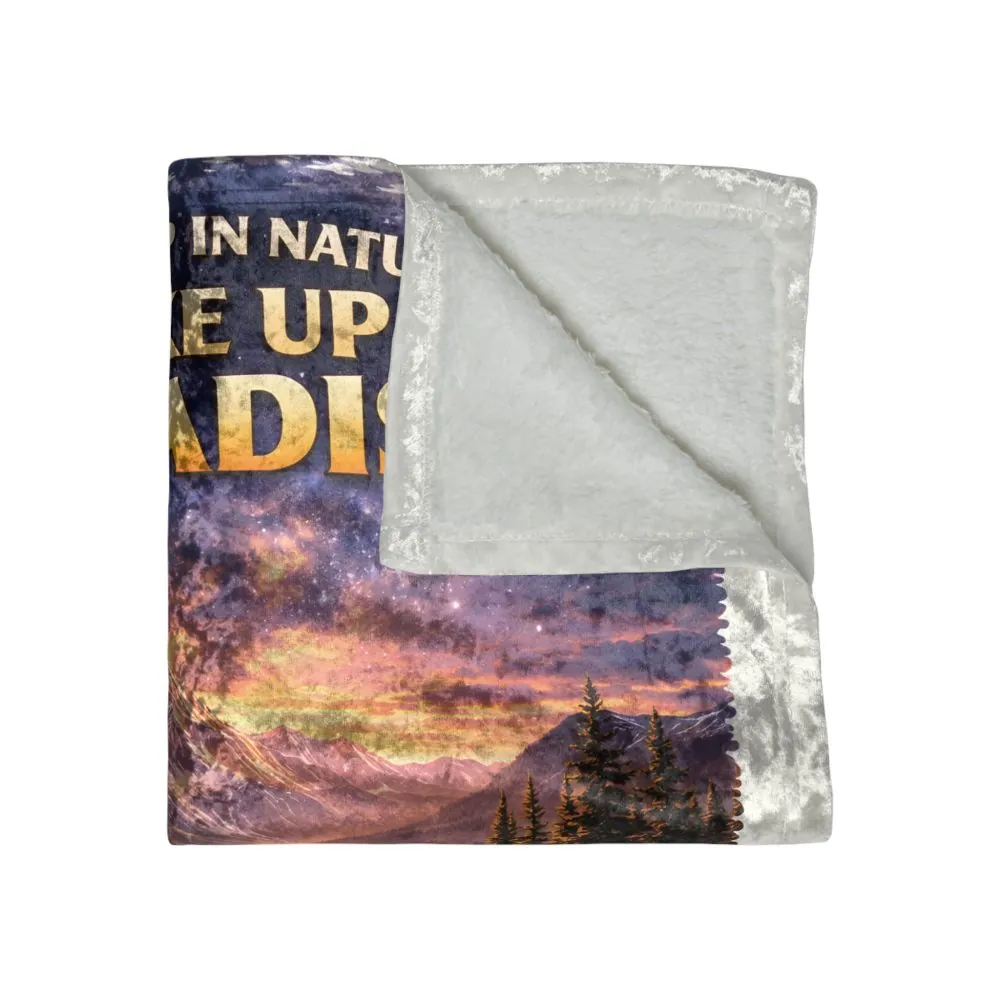 13953876250626786297_2048.jpeg Crushed Velvet Blanket —"Go To Sleep Nature " Design Scenic-Line (Campervan)