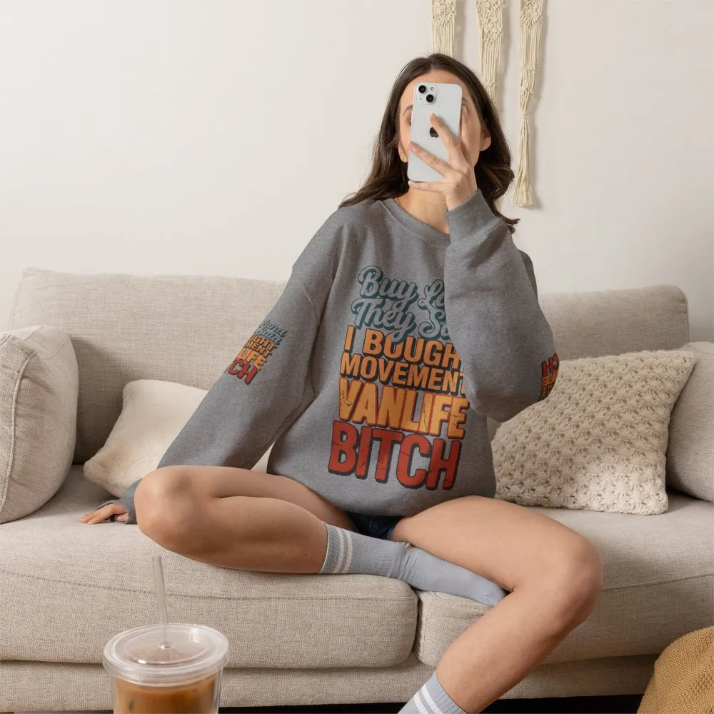 1395503338371343154_2048.jpeg Unisex Heavy Blend™ Crewneck Sweatshirt — "Buy Land They Said" Design F**K-Line