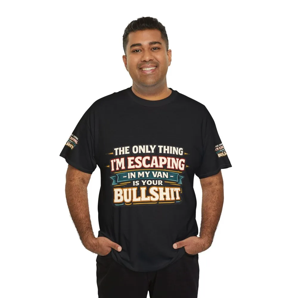 13972223464467555326_2048.jpeg Unisex Heavy Cotton Tee — "The Only Thing I´m Escaping" Design F**K-Line