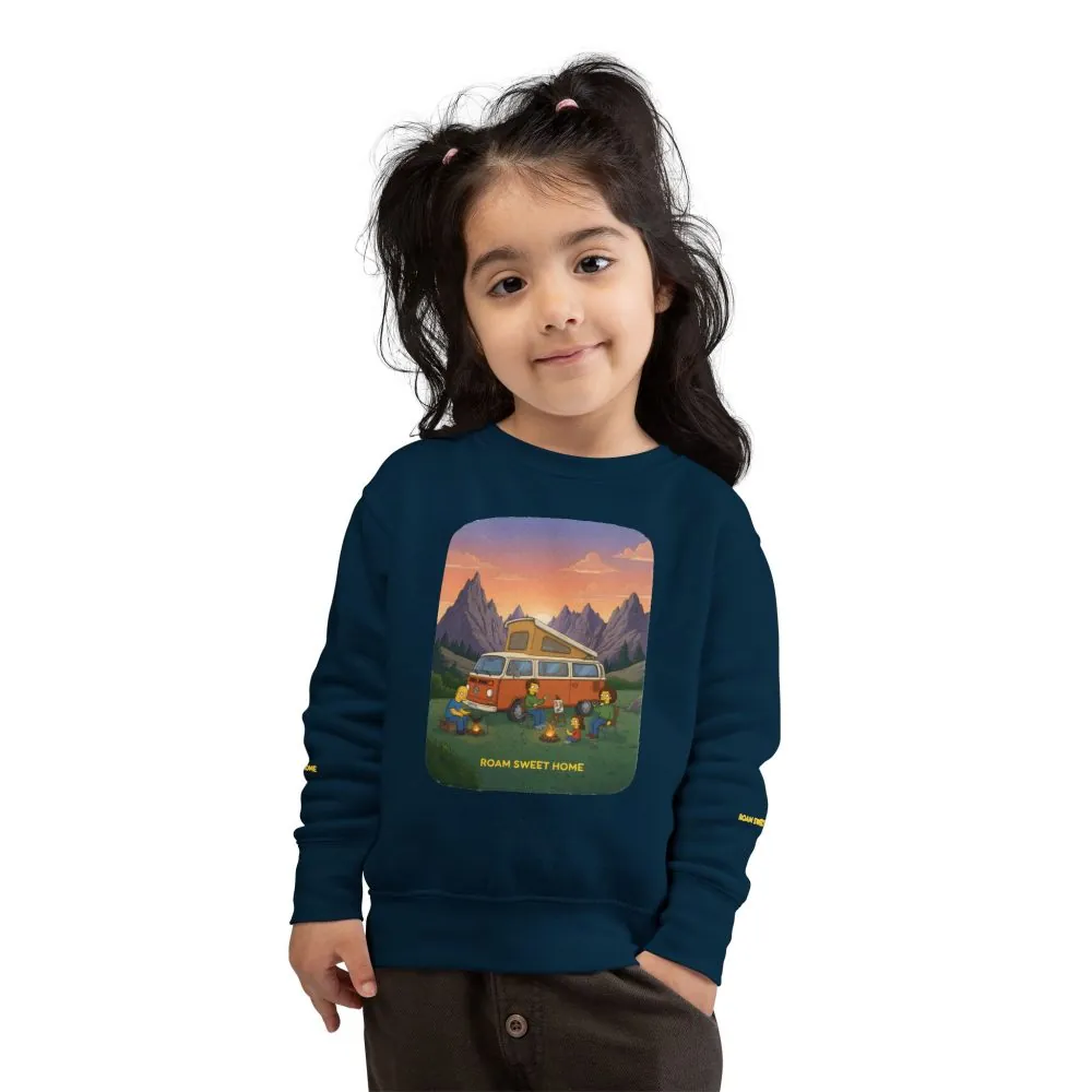 13992190623419454379_2048.jpeg Toddler Sweatshirt - "Roam Sweet Home" (Design Sitcom-Line)
