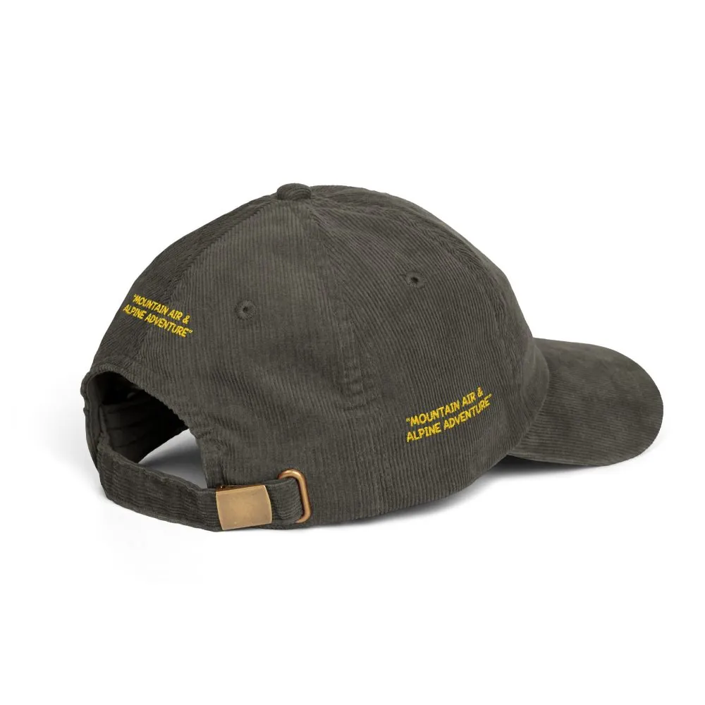 13995707245998724501_2048.jpeg Vintage Corduroy Cap (Embroidery) — "Mountain Air & Alpine Adventure" Embroidered Hat