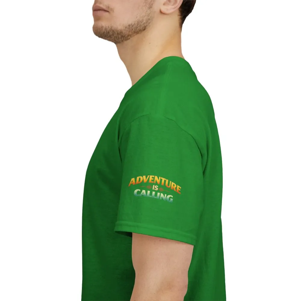 14018842183413048195_2048.jpeg Unisex Heavy Cotton Tee — "Adventure Is Calling" Design Scenic-Line