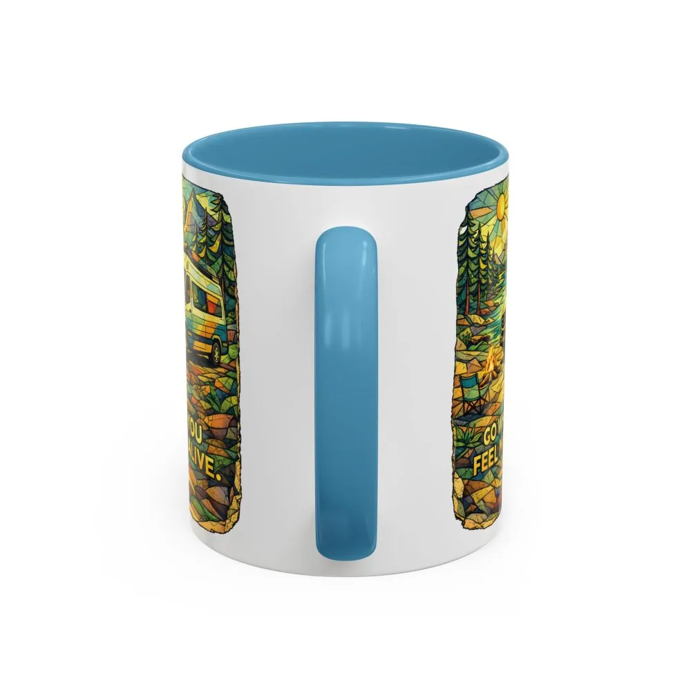 14020927213641622362_2048.jpeg Accent Coffee Mug (11, 15oz) — "Go Where You Feel Most Alive" Design Cubic-Line