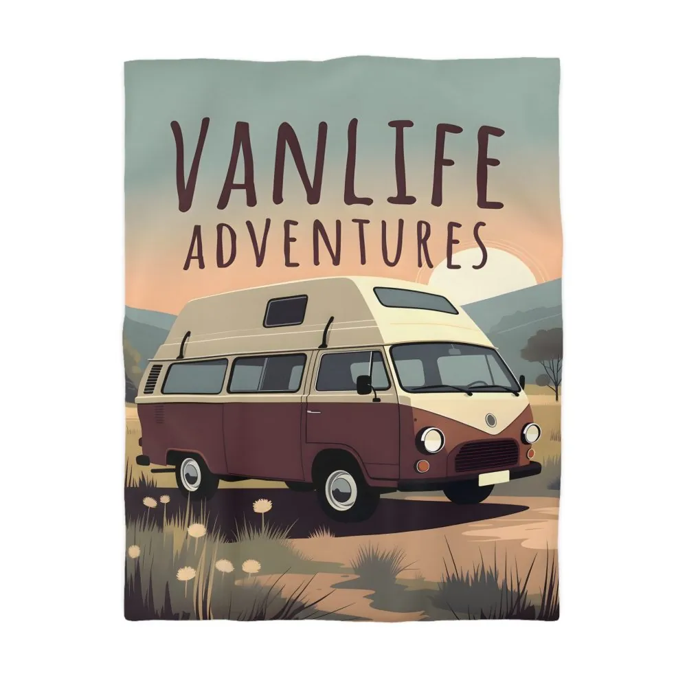 1402215494793135751_2048.jpeg Duvet Cover - 'Vanlife Adventures' Retro Camper Bedding