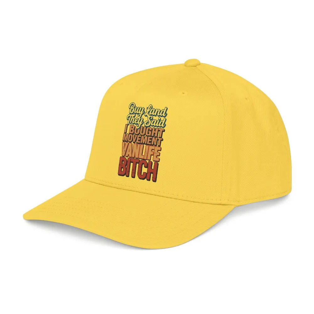 Baseball Cap - "Buy Land They Said" Design F**K-Line