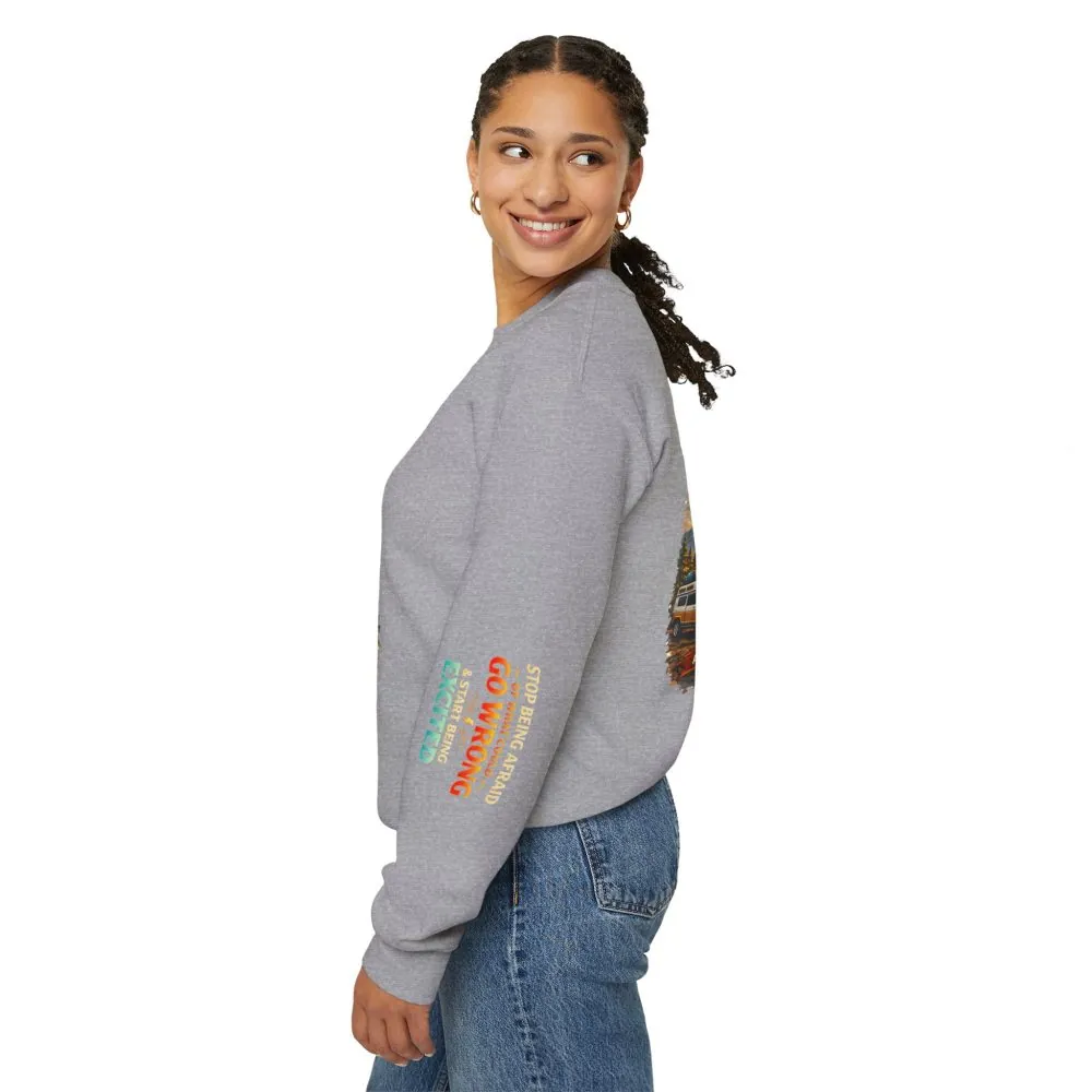 14044718064845690803_2048.jpeg Unisex Heavy Blend™ Crewneck Sweatshirt — "Stop Being Afraid Of What Could Go Wrong" Design Scenic-Line