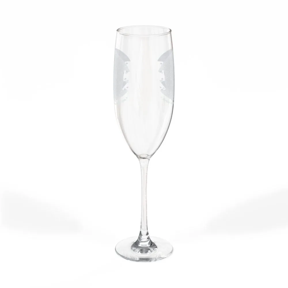 14061210366677007141_2048.jpeg Engraved 8oz Champagne Flute — "Happ Camper - Christmas Wishes"