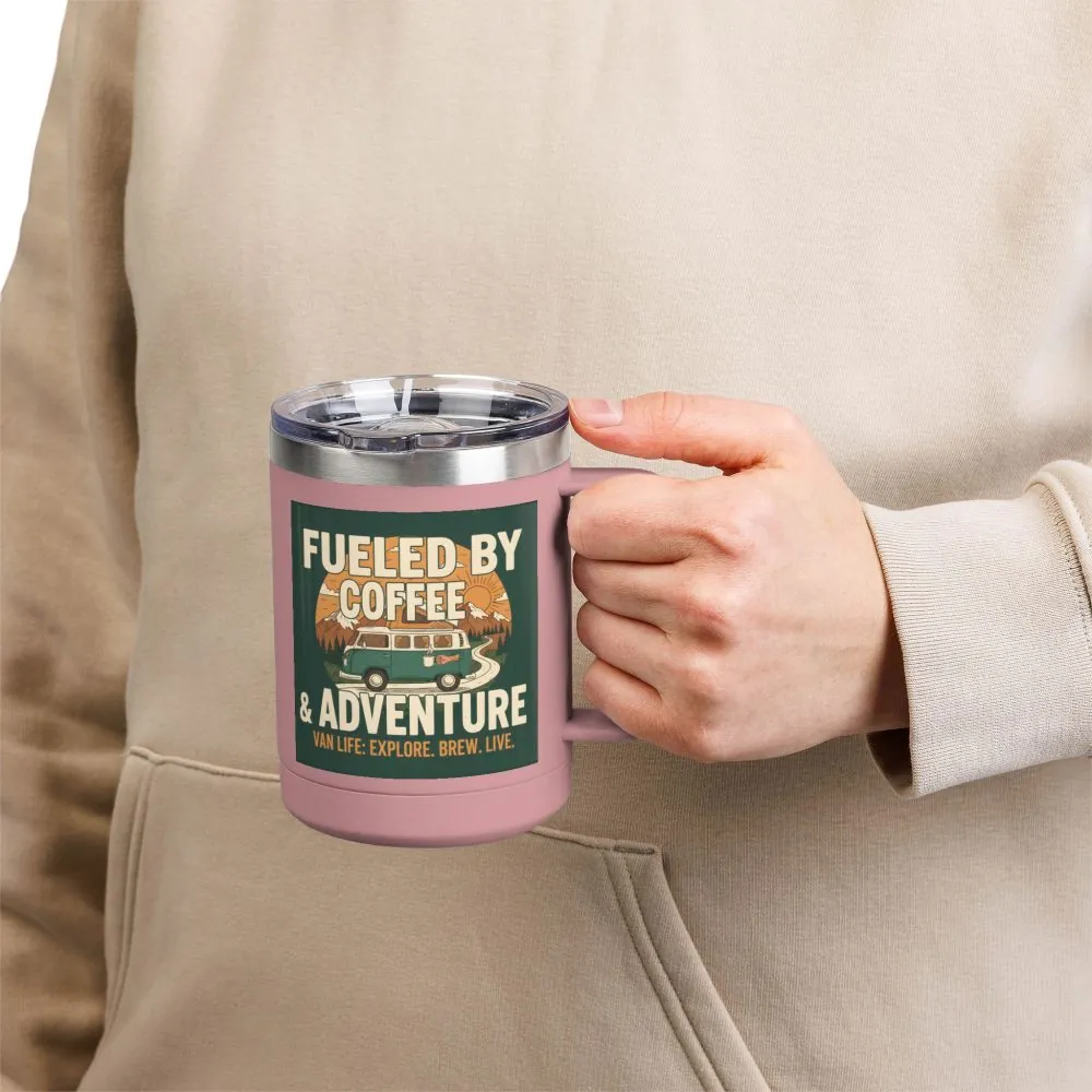 14071304816296858416_2048.jpeg Coffee Mug Tumbler, 15oz — "Fueled by Coffee & Adventure"