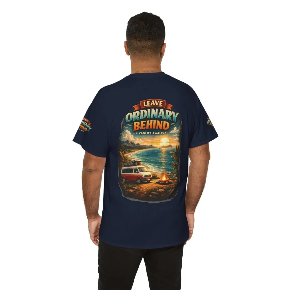14071786851498628726_2048.jpeg Unisex Heavy Cotton Tee — "Leave Ordinary Behind" Design Scenic-Line