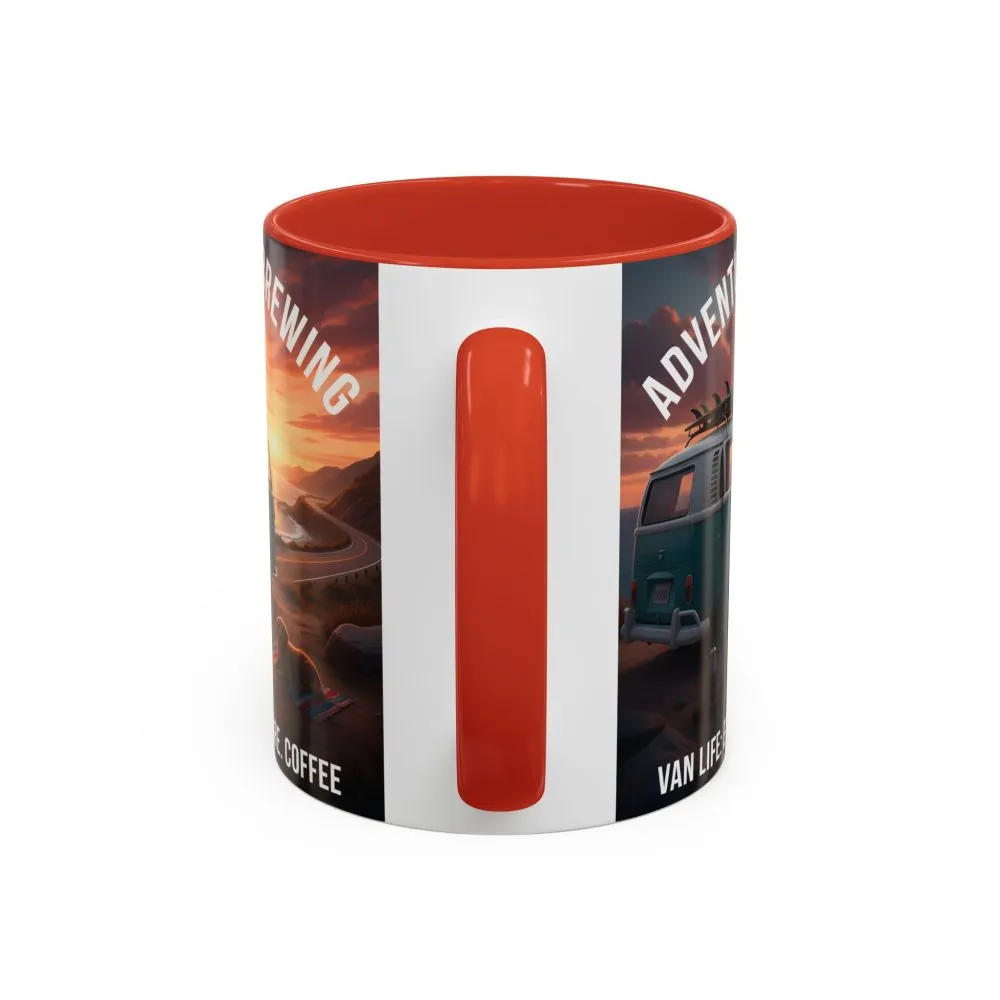 14105802766209786707_2048.jpeg Accent Coffee Mug (11, 15oz) — "Adventure is brewing"