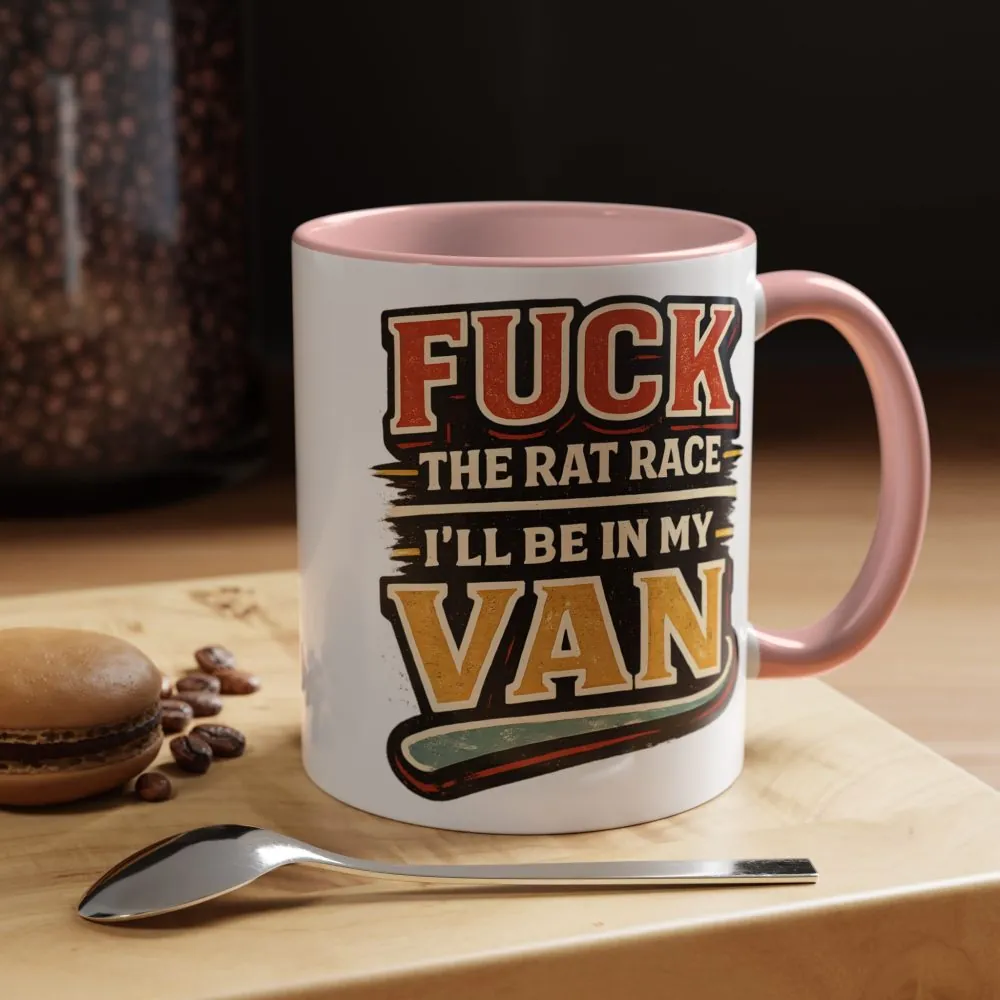 14134231658819528020_2048.jpeg Accent Coffee Mug (11, 15oz) — "Fuck The Rat Race" Design F**K-Line