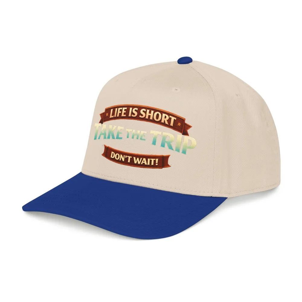 14140961989024723725_2048.jpeg Baseball Cap - "Live Is Short Take The Trip" Design Scenic-Line