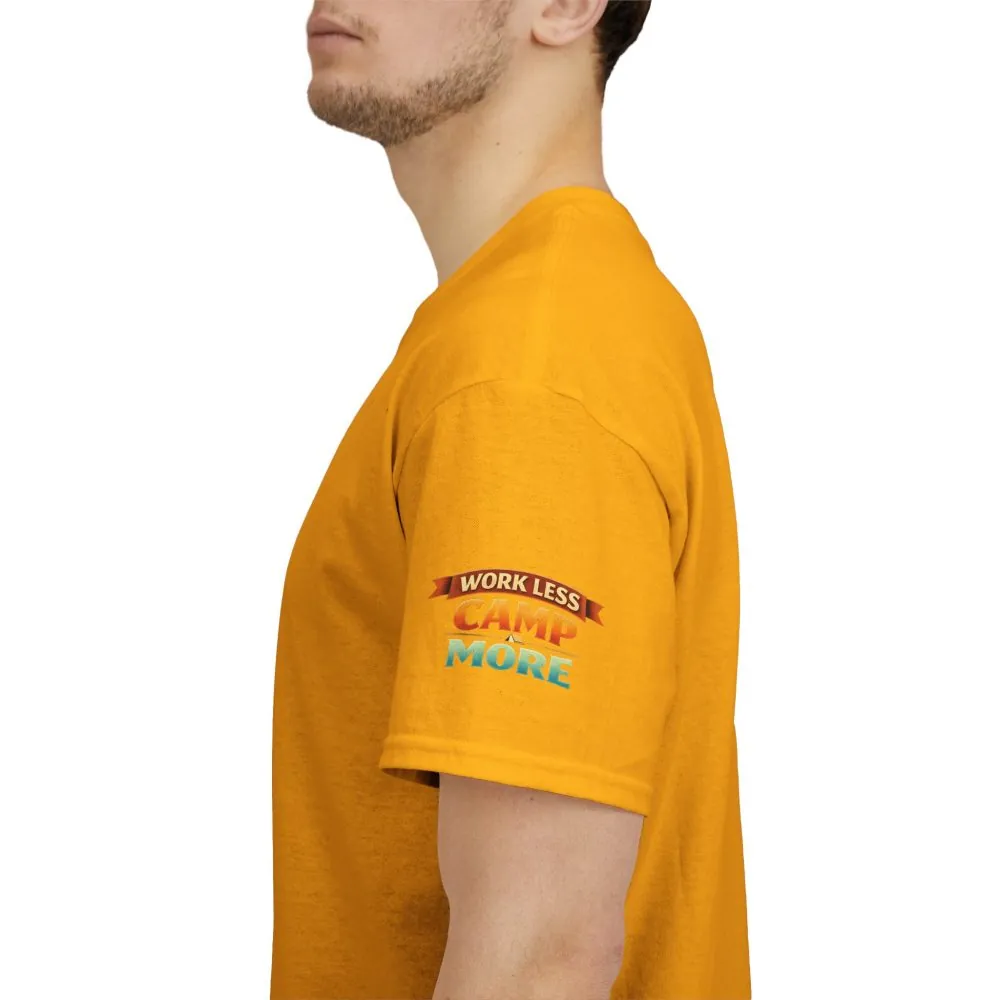 14172483787808438446_2048.jpeg Unisex Heavy Cotton Tee — "Work Less-Camp More" Design Scenic-Line