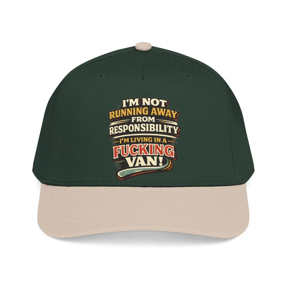 14173383083663365667_2048.jpeg Baseball Cap - "I`m Not running Away" Design F**K-Line