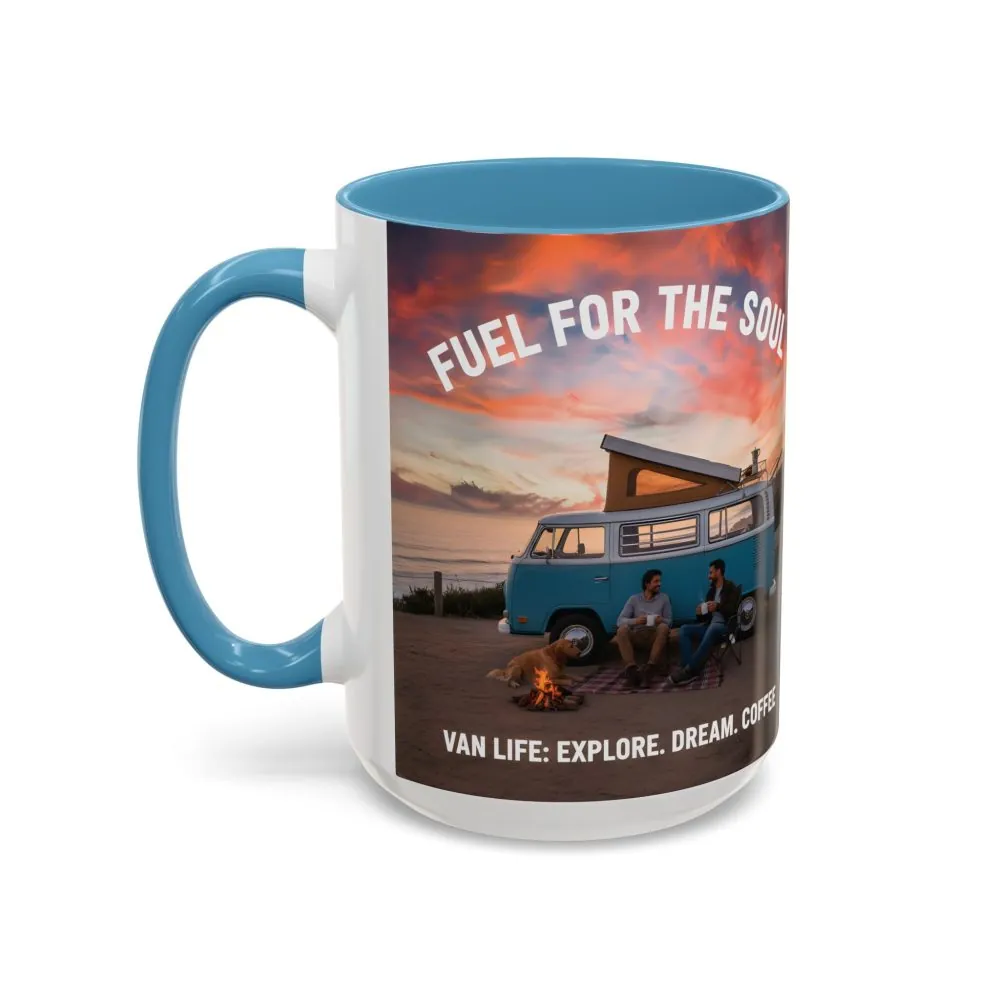 Accent Coffee Mug (11, 15oz) — "Fuel for the Soul"