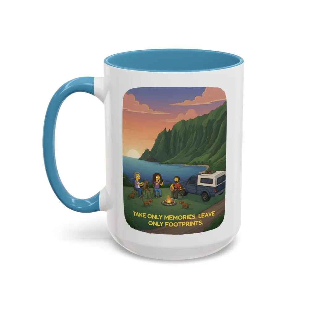 14197712939048785585_2048.jpeg Accent Coffee Mug (11, 15oz) — "Take Only Memories-Leave Only Footprints" Design Sitcom-Line
