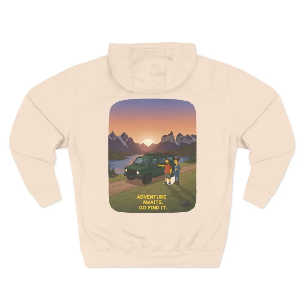 1419981603737257890_2048.jpeg Three-Panel Fleece Hoodie - "Adventure Awaits-Go Find It" Design Sitcom-Line