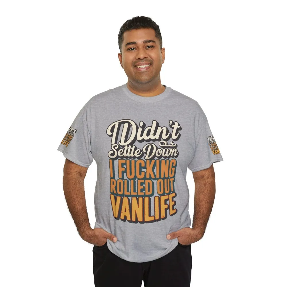 Unisex Heavy Cotton Tee — "Dind´t Settle Down" Design F**K-Line