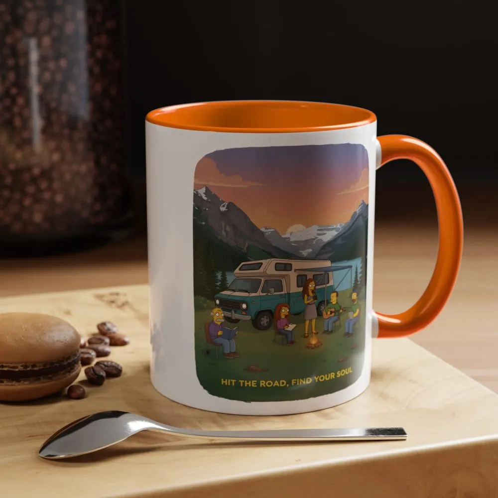 14231352510965744786_2048.jpeg Accent Coffee Mug (11, 15oz) — "Hit The Road-Find Your Soul" Design Sitcom-Line