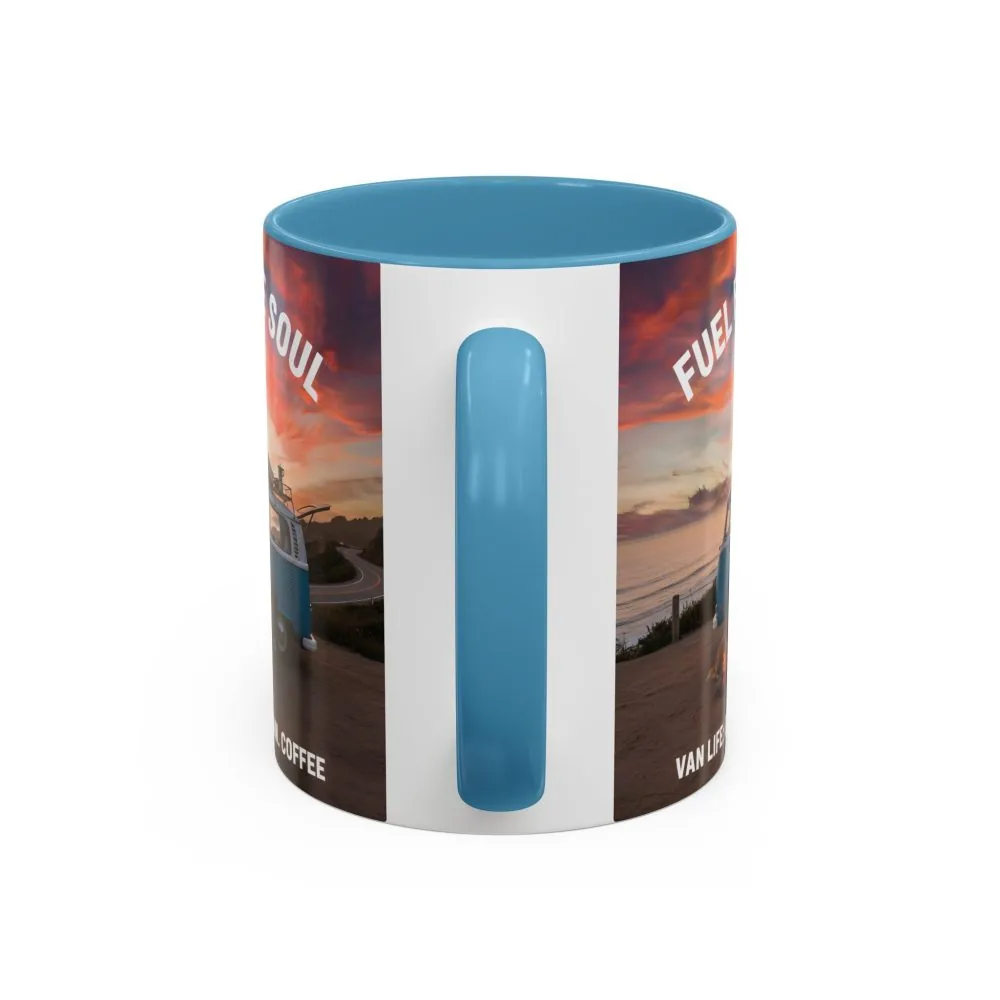 Accent Coffee Mug (11, 15oz) — "Fuel for the Soul"