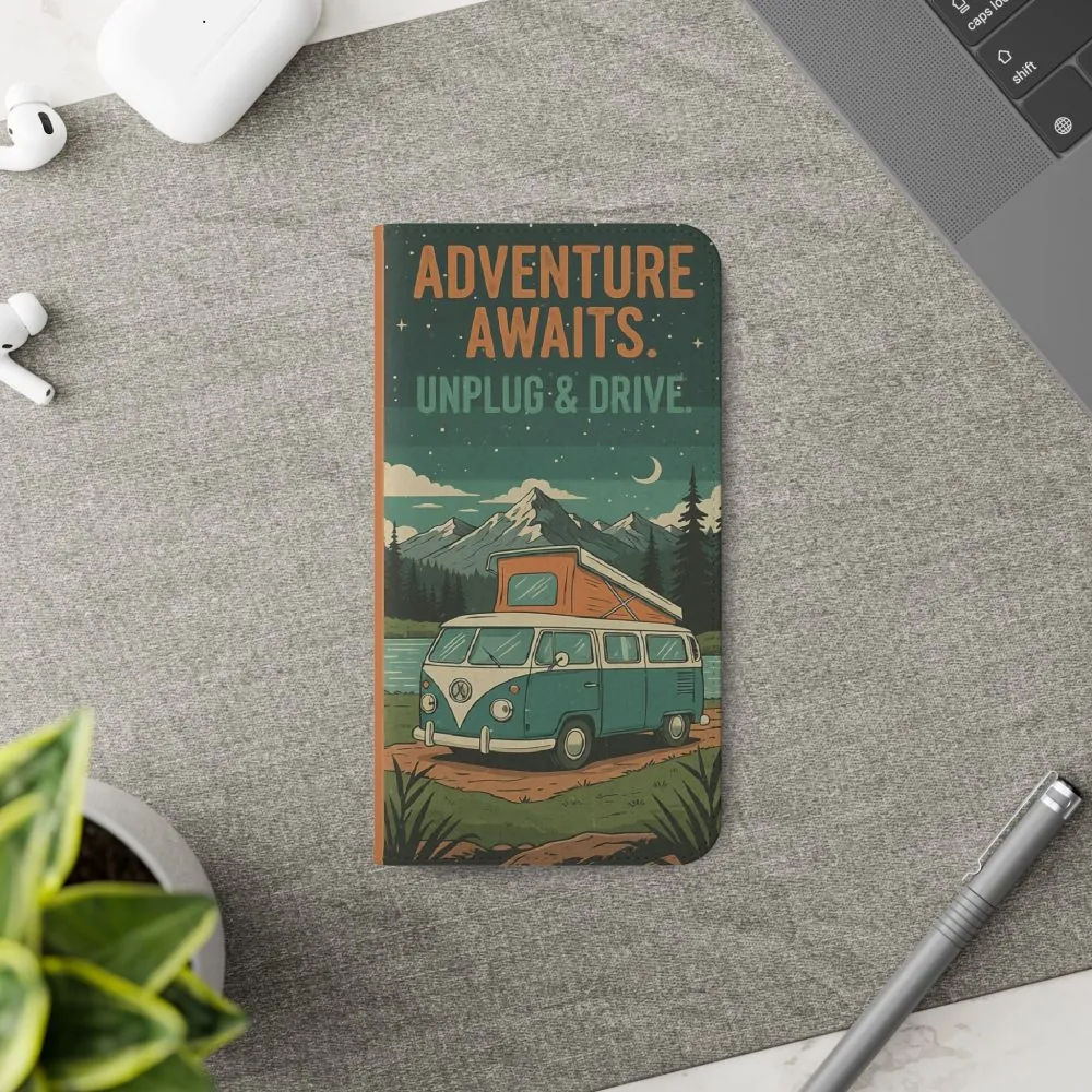 1424577949051967110_2048.jpeg Flip Phone Case — "Adventure Awaits Unplug & Drive" Wallet Case