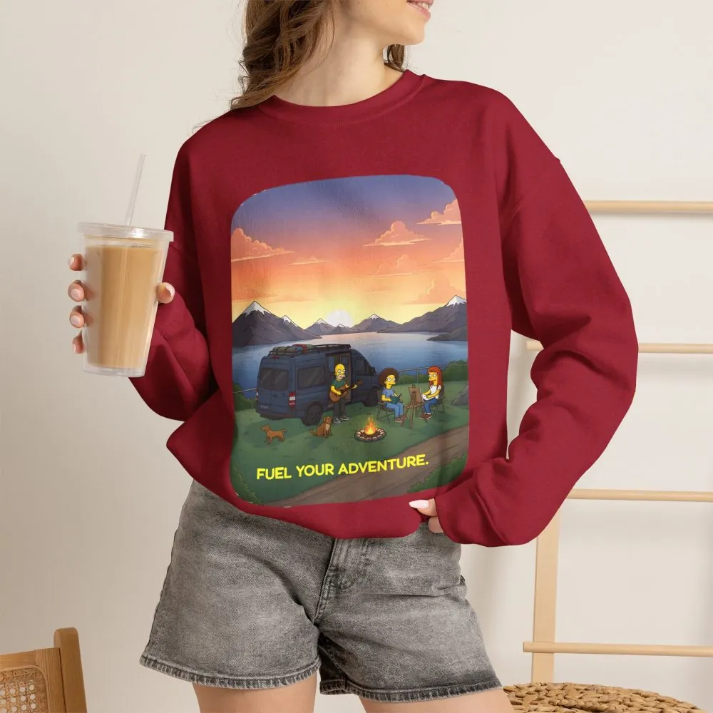 14249656235561776069_2048.jpeg Unisex Heavy Blend™ Crewneck Sweatshirt — "Fuel Your Adventure" Design Sitcom-Line